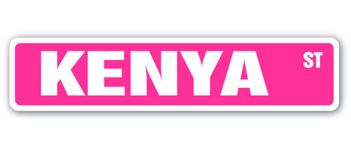 KENYA Street Sign