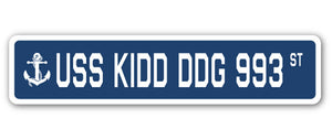 USS Kidd Ddg 993 Street Vinyl Decal Sticker