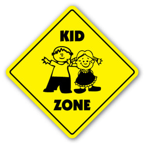 Kid Zone Vinyl Decal Sticker