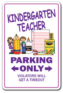 Kindergarten Teacher Vinyl Decal Sticker