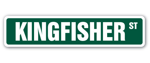 Kingfisher Street Vinyl Decal Sticker