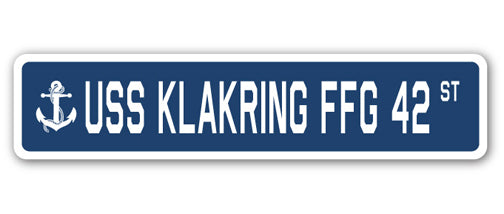 USS Klakring Ffg 42 Street Vinyl Decal Sticker
