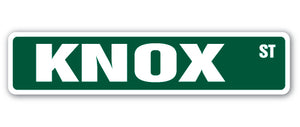 Knox Street Vinyl Decal Sticker