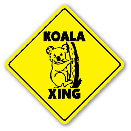 Koala Crossing Vinyl Decal Sticker