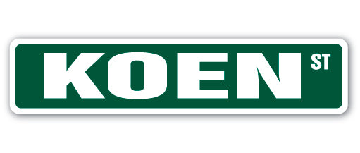 KOEN Street Sign