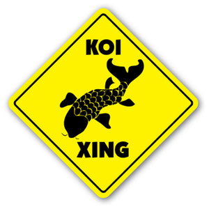 Koi Crossing Vinyl Decal Sticker