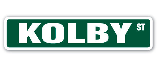 KOLBY Street Sign