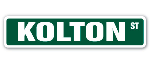 KOLTON Street Sign