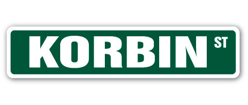 KORBIN Street Sign