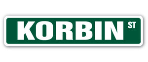 Korbin Street Vinyl Decal Sticker