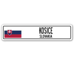 Kosice, Slovakia Street Vinyl Decal Sticker