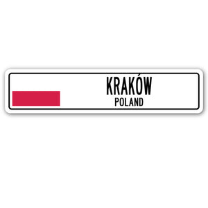 Krakew, Poland Street Vinyl Decal Sticker