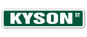 KYSON Street Sign