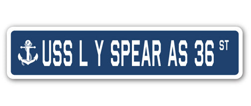 USS L Y Spear As 36 Street Vinyl Decal Sticker