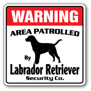 Labrador Retriever Security Vinyl Decal Sticker