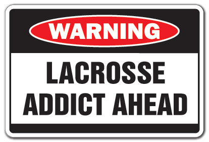 Lacrosse Addict Vinyl Decal Sticker