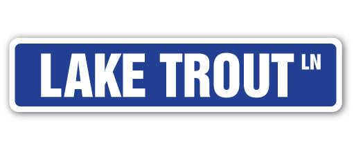 Lake Trout Street Vinyl Decal Sticker