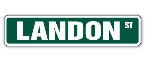 LANDON Street Sign