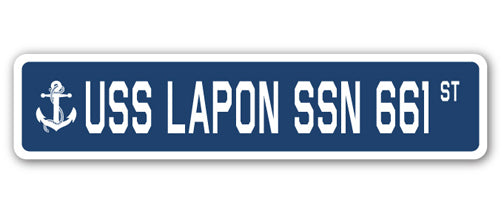 USS Lapon Ssn 661 Street Vinyl Decal Sticker