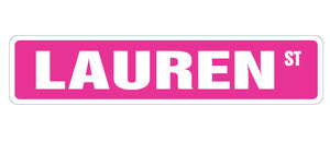 LAUREN Street Sign