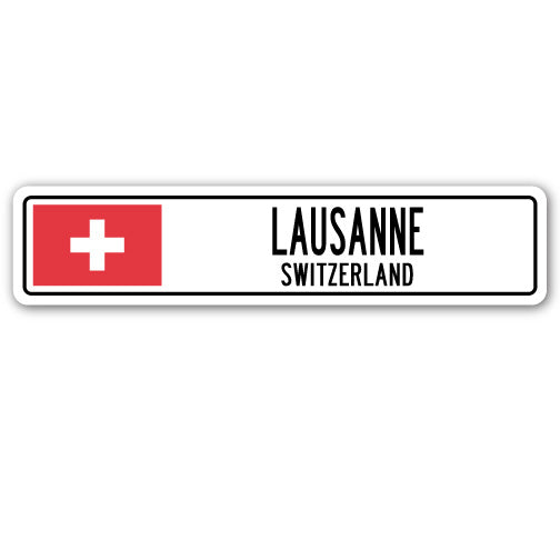 LAUSANNE, SWITZERLAND Street Sign