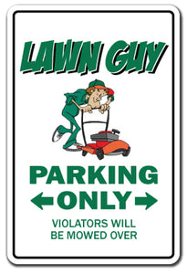 Lawn Guy Vinyl Decal Sticker