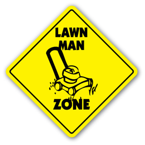 Lawn Man Zone Vinyl Decal Sticker