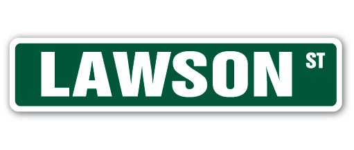 LAWSON Street Sign