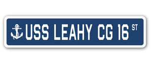 USS Leahy Cg 16 Street Vinyl Decal Sticker