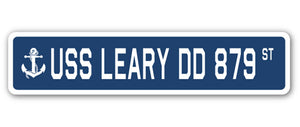 USS Leary Dd 879 Street Vinyl Decal Sticker