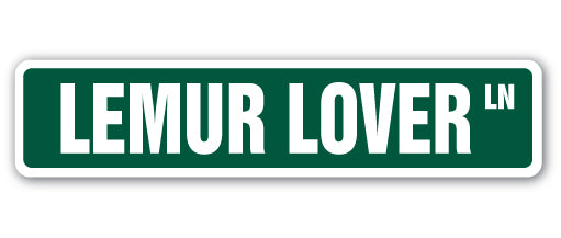 Lemur Lover Street Vinyl Decal Sticker