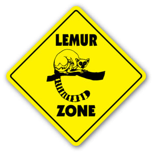 Lemur Crossing Vinyl Decal Sticker