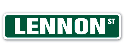 LENNON Street Sign