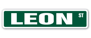 Leon Street Vinyl Decal Sticker