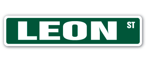 LEON Street Sign