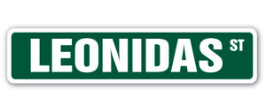 LEONIDAS Street Sign