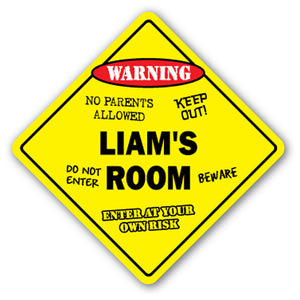 Liam's Room Vinyl Decal Sticker