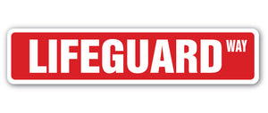 Lifeguard Street Vinyl Decal Sticker