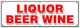 Liquor Beer Wine Banner
