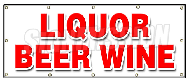 Liquor Beer Wine Banner