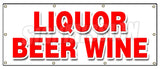 Liquor Beer Wine Banner