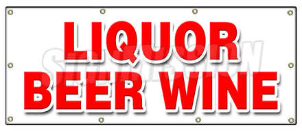 Liquor Beer Wine Banner