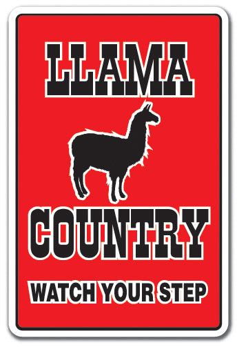 Llama Country Vinyl Decal Sticker