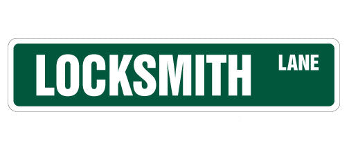 LOCKSMITH Street Sign