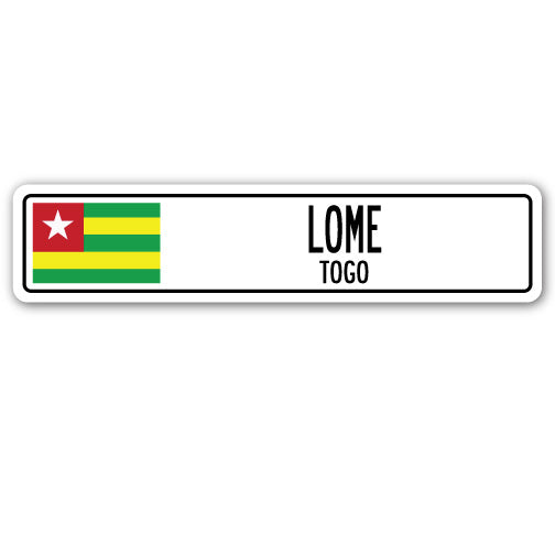 LOME, TOGO Street Sign