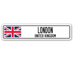 London, United Kingdom Street Vinyl Decal Sticker