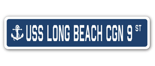 USS Long Beach Cgn 9 Street Vinyl Decal Sticker