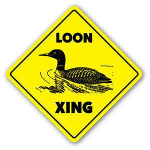 Loon Crossing Vinyl Decal Sticker