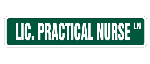 Licensed Practical Nurse Street Vinyl Decal Sticker