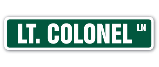 Lt. Colonel Street Vinyl Decal Sticker